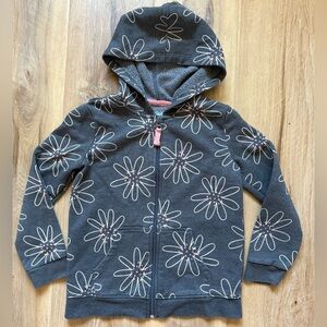 Cat & Jack Dark Gray Floral Hoodie